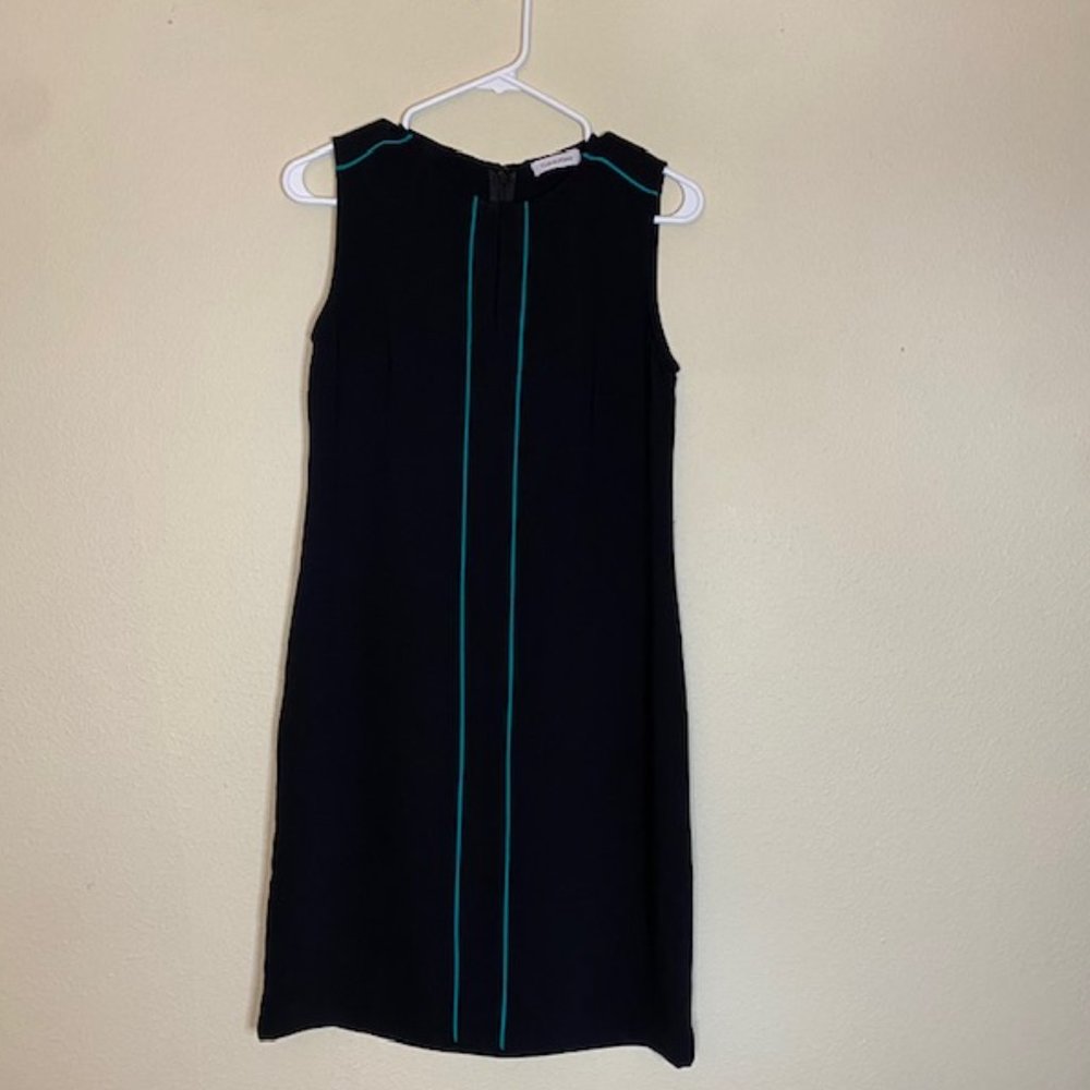Calvin Klein Women's Black Sleeveless A-line Dress Size 4